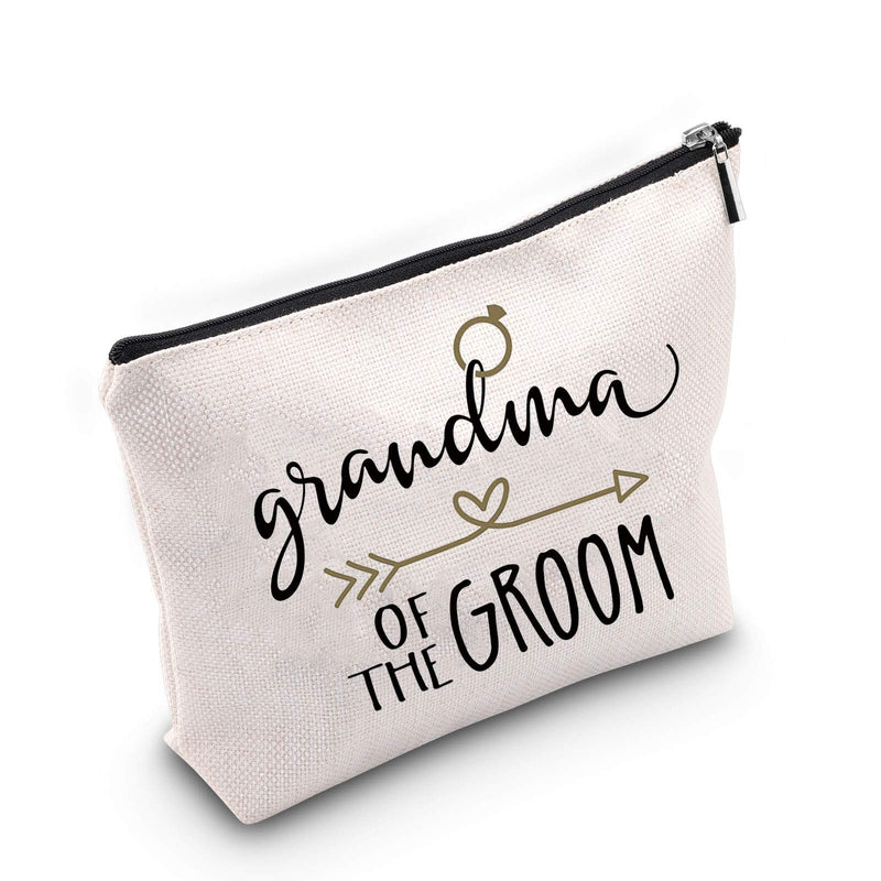 [Australia] - TSOTMO Grandma Grandmother Gift Groom Grandma Gift Grandma of The Groom Makeup Bag Wedding Dinner Gift (Grandma Groom) Grandma Groom 