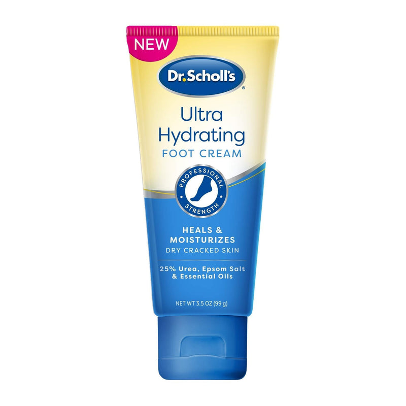 [Australia] - Dr. Scholl's Ultra Hydrating Foot Cream 3.5 oz, Lotion with 25% Urea for Dry Cracked Feet, Heals and Moisturizes for Healthy Feet Hydrating Cream, 3.5oz 
