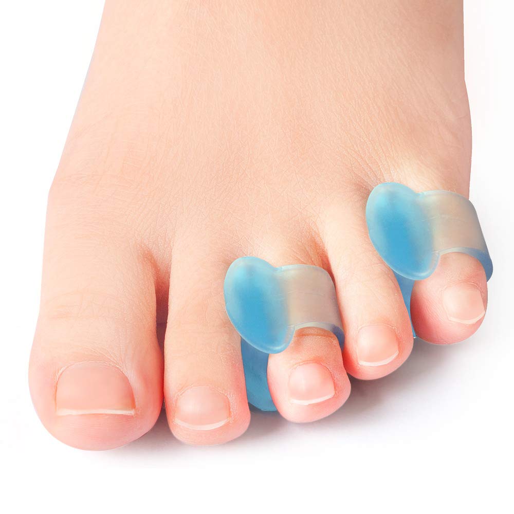 [Australia] - Povihome Gel Toe Separator, Pinky Toe Spacers, Little Toe Spacers for Overlapping Toe, Little Toe Cushions for Preventing Rubbing & Relieving Pressure(12 Pack) Blue 