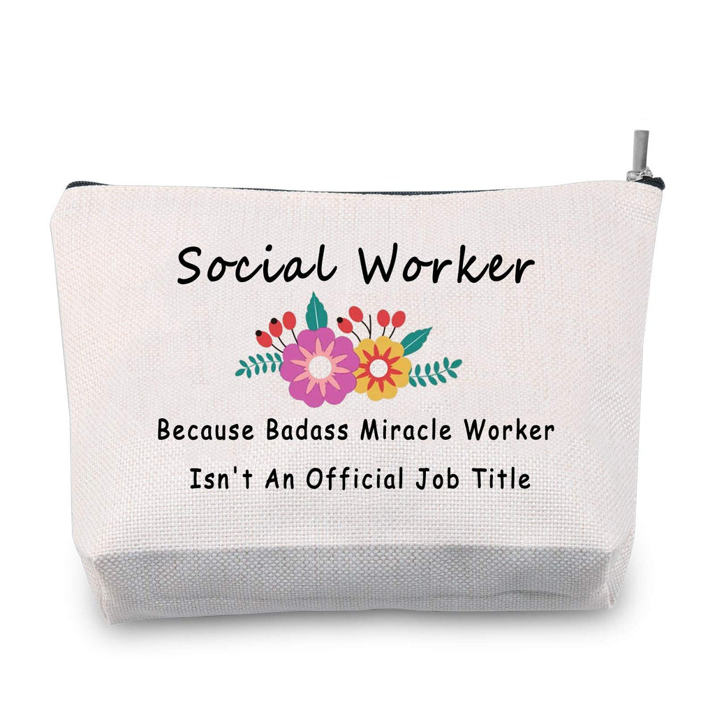 [Australia] - JXGZSO Miracle Worker Gift Because Badass Miracle Worker Isn’t An Official Title Makeup Bag (Miracle worker) 