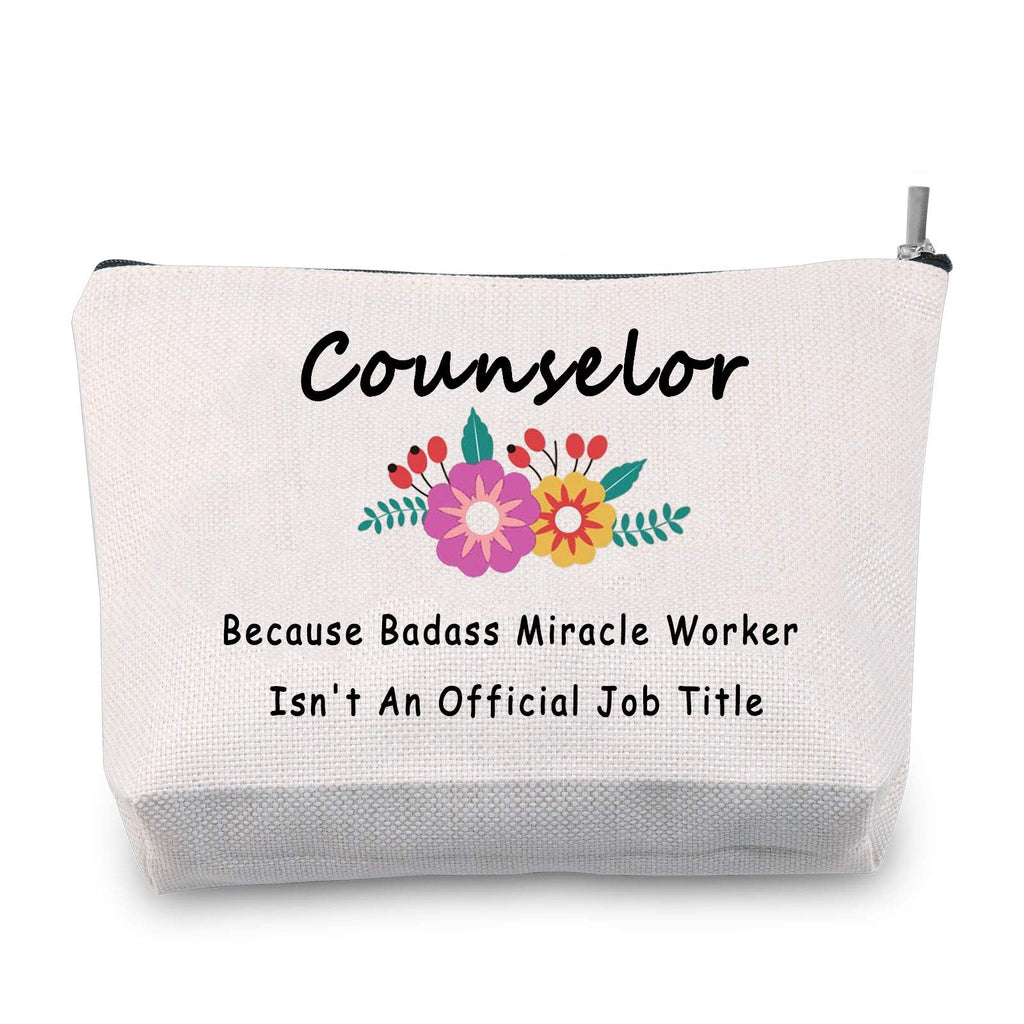 [Australia] - JXGZSO School Counselor Gift Because Badass Miracle Worker Isn’t An Official Title Makeup Bag (Counselor) 