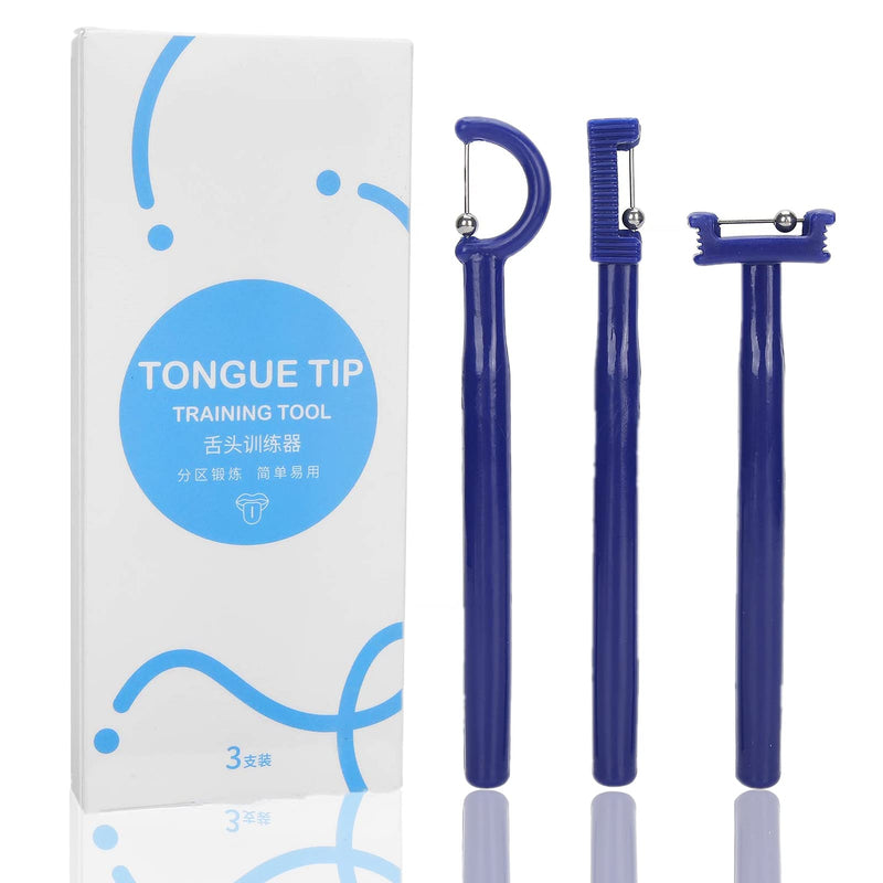 [Australia] - 3-piece Tongue Tip Exercise Set, Tongue Tip Lateralization Lifting Oral Muscle Training Tool 