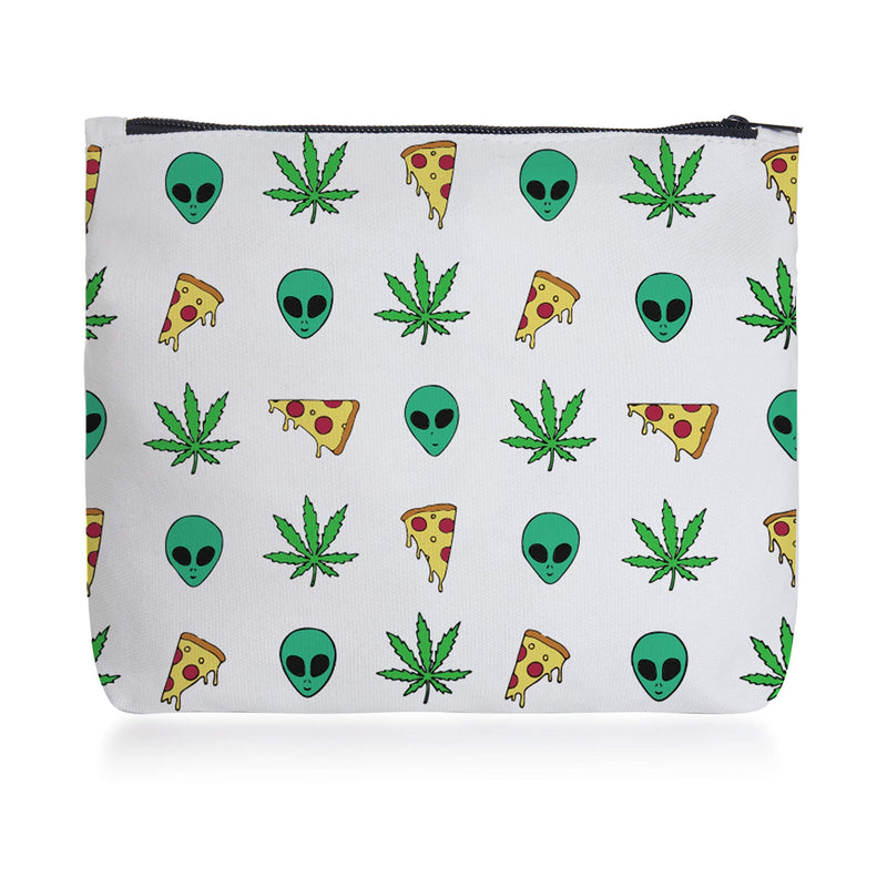 [Australia] - Funny Leaf Makeup Bag Gift for Women Best Friends Sister Teen Girls,Marijuana Gift, Marijuana Makeup Bag- Pot Gifts, Stoner Gifts Leaf KG Makeup Bag 