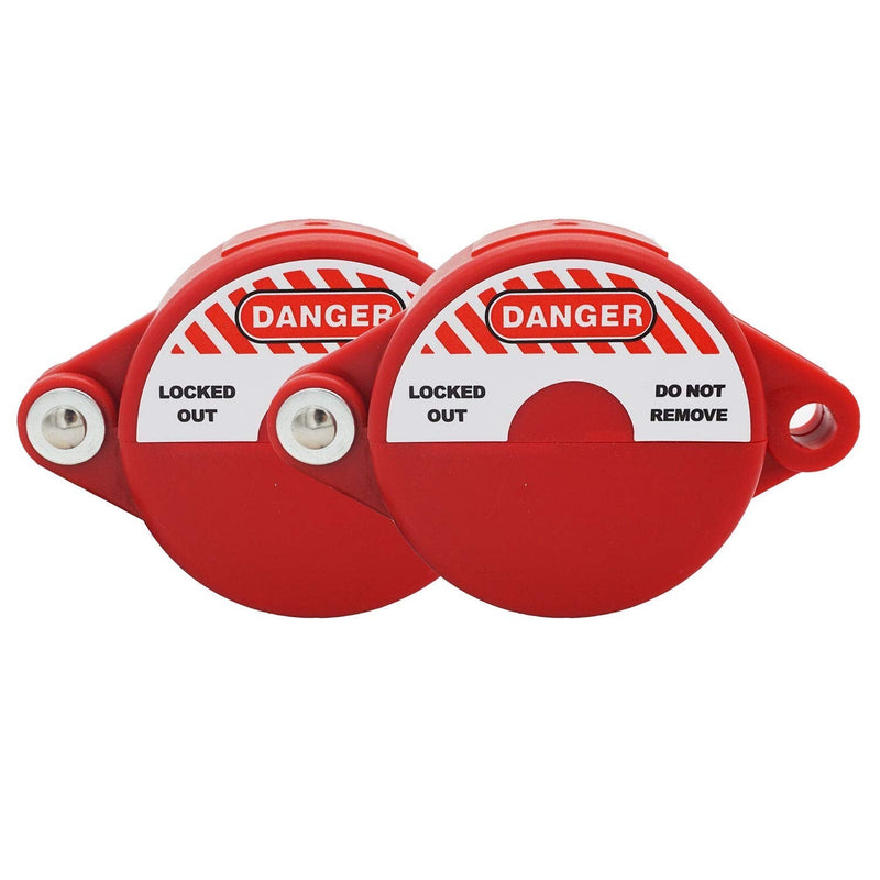 [Australia] - SAWISPHY Gate Valve Lockout 1 to 2-1/2 Inch 2 Pack Lock Out Tag Out Device for Gas, Water Spigot and Faucet Locks Outdoor, Petroleum 