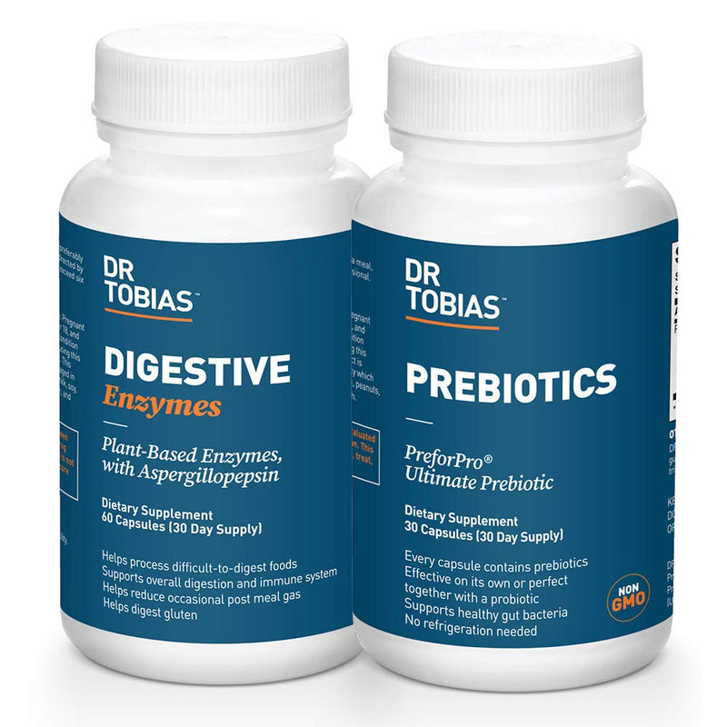 [Australia] - Dr. Tobias Prebiotics & Digestive Enzymes Bundle for Digestive Health 