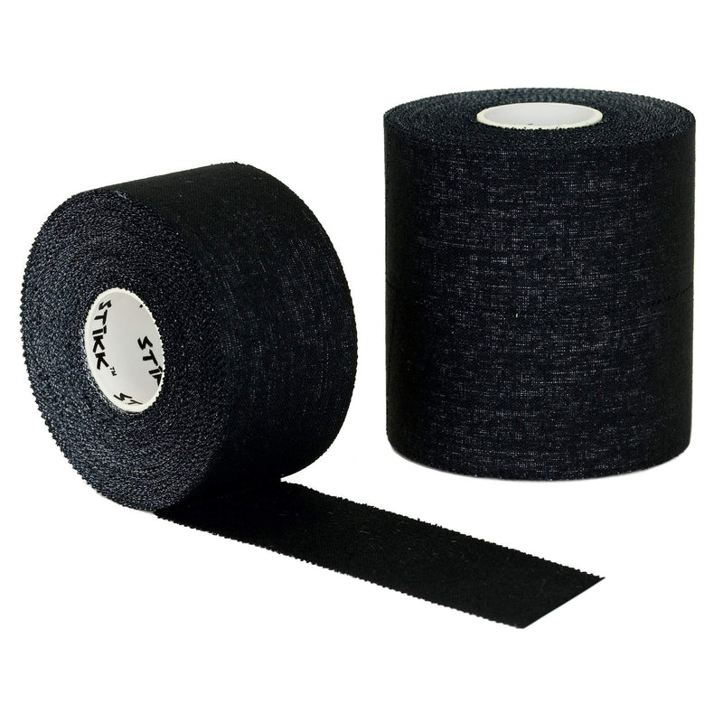 [Australia] - STIKK Black Athletic Tape 3 Pack 1.5" x 15 Yard Rolls (45 feet) 