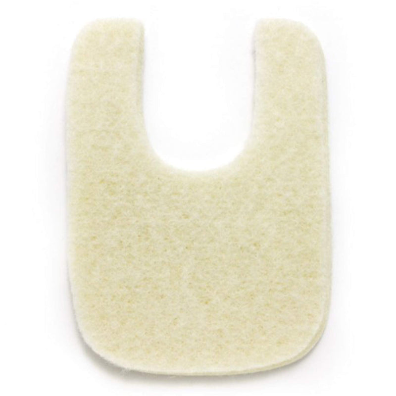 [Australia] - Wide U Shaped Felt Callus Horseshoe Pads - Adhesive Foot Pads That Protect Calluses from Rubbing On Shoes - 1/4" - 50 Pack 
