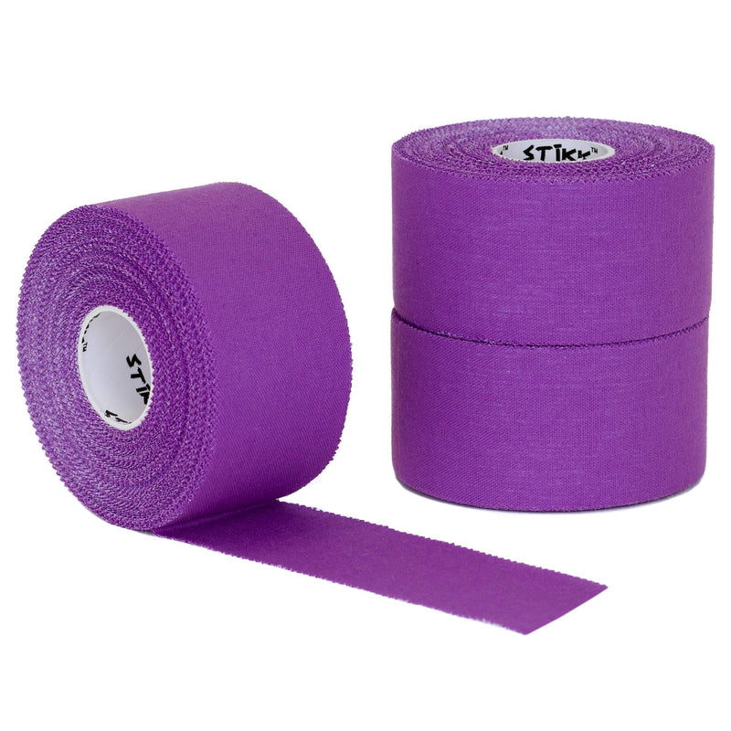 [Australia] - STIKK Purple Athletic Tape 3 Pack 1.5" x 15 Yard Rolls (45 feet) 