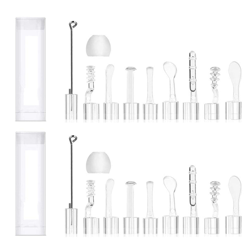 [Australia] - YYS SPY 22PCS Ear Pick Kit for Any 3.9MM LED Lights Otoscope, Earwax Removal Ear Spoon Fittings for 0.15" Wireless Otoscope Accessories Replacement Set 