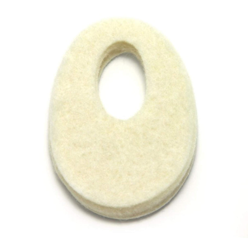 [Australia] - Oval Shaped Felt Callus Protective Pads - Adhesive Foot Pads That Surround Calluses from Rubbing On Shoes - 1/8" - 50 Pack 