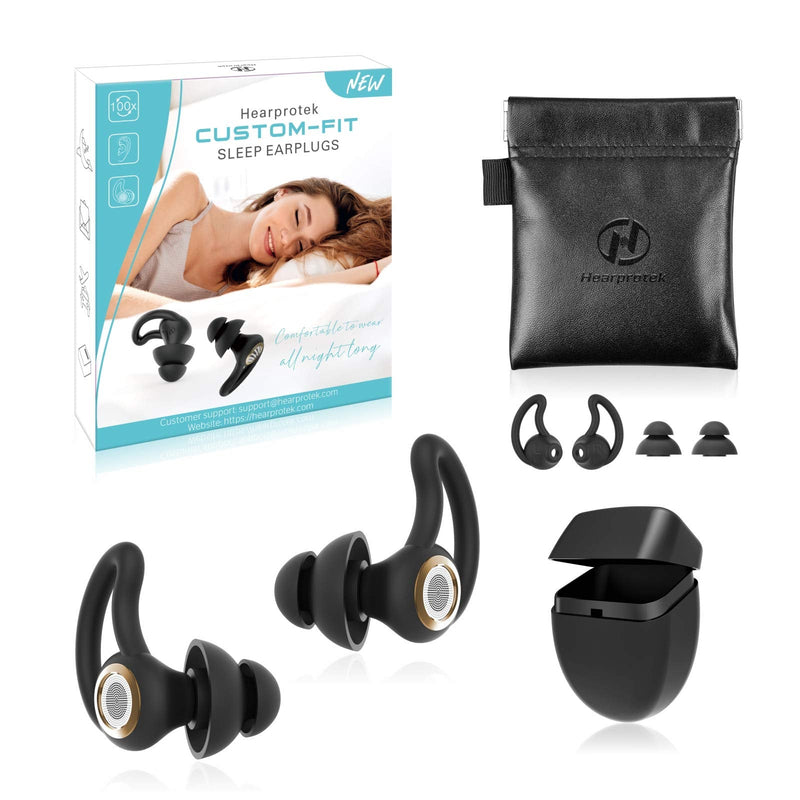 [Australia] - Ear Plugs for Sleeping, Hearprotek 30dB Noise Reduction Sound Blocking Earplugs with Silicone eartips, Soft Sleep Earplugs for Sleeping, Snoring, Travel, Studying, Work (Bronze) Bronze 