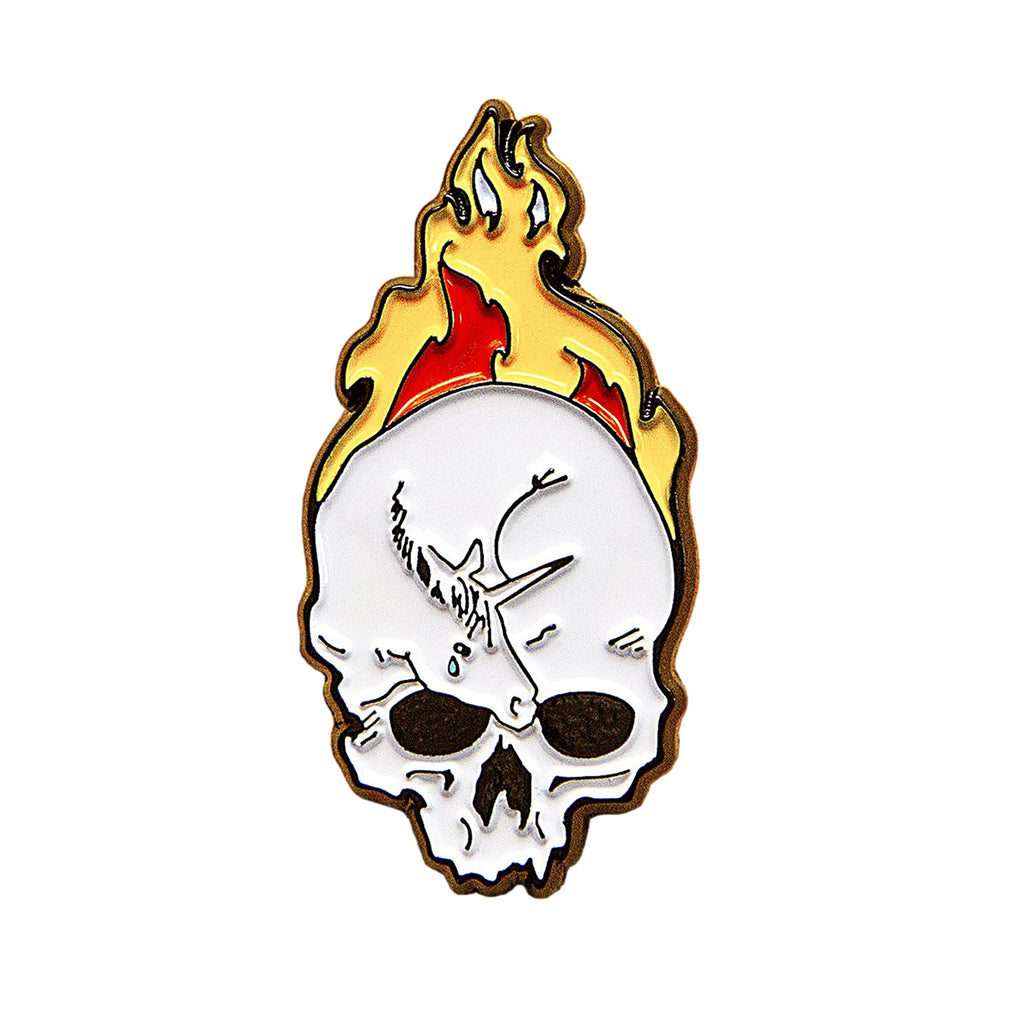 [Australia] - Lora Zombie Studio Soft Enamel Pin, Cute & Colorful Pins for Backpacks, Fun & Small Accessories for Shirts, Jackets, Bags & Hats, Unique Fantasy and Animal Pins Unicorn Skull 