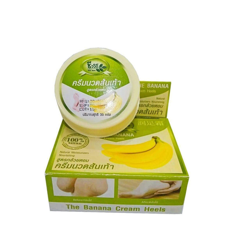 [Australia] - Foot cracking cream Cracked heel massage cream, Banana formula, 30 g. 1pcs.For smooth, soft and moist heel skin Foot spa Deodorize feet as well (A natural product with a relaxing scent) 