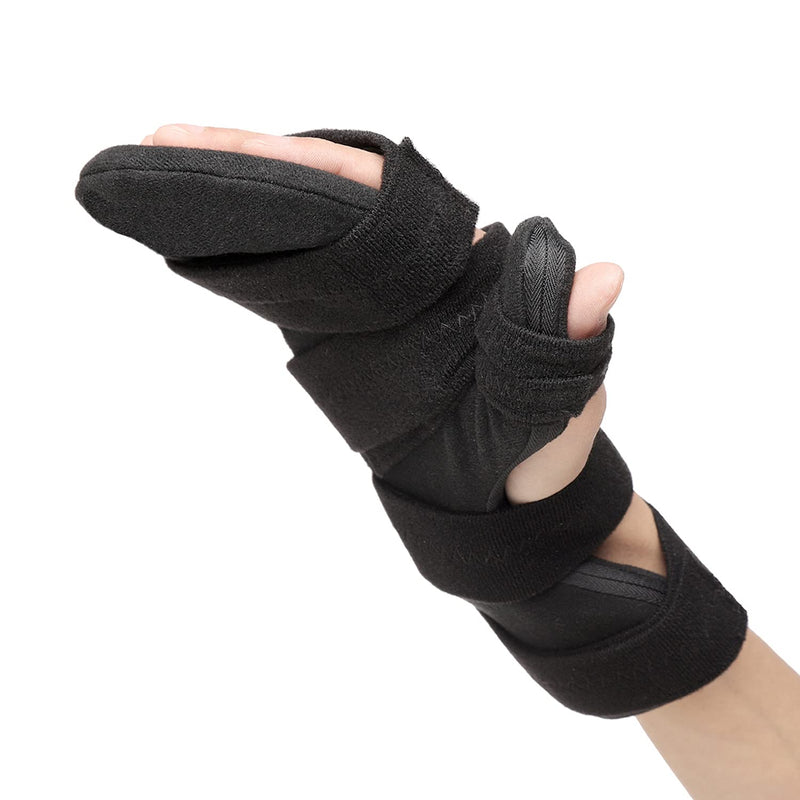 [Australia] - Scurnhau Resting Hand Brace, Soft Stroke Hand Splint Night Support for Men and Women, Hand Rest For Arthritis, Tendonitis, Carpel Tunnel Syndrome, Metacarpal Breaks, Flexion Contractures Large 