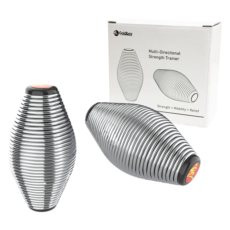 [Australia] - Goldboy 2 Pack Grip Strength Trainer, Spring Stress Ball - Hand Finger Thumb Exerciser Grip Strengthener | Anxiety Stress Relief Therapy 