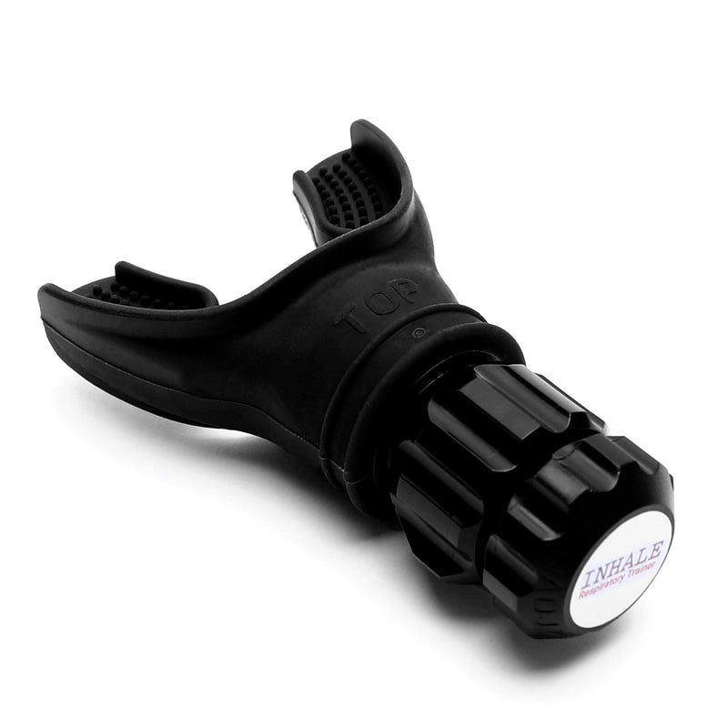[Australia] - Inhale Respiratory Trainer Breathing Exercise Device - Compact Pure Silicone Lung Exerciser Device, Respiratory Muscle Trainer, Ideal and Adjustable for All, Easy to Clean 