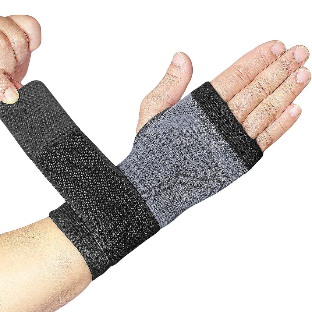 [Australia] - 2-Pack Carpal Tunnel Wrist Brace, for Carpal Tunnel Syndrome, Wrist Pain/Strain Arthritis, Wrist Brace Men and Women, Adjustable Strap, Wrist Wrap Hand Support Sleeves (Black, Medium) Black M 