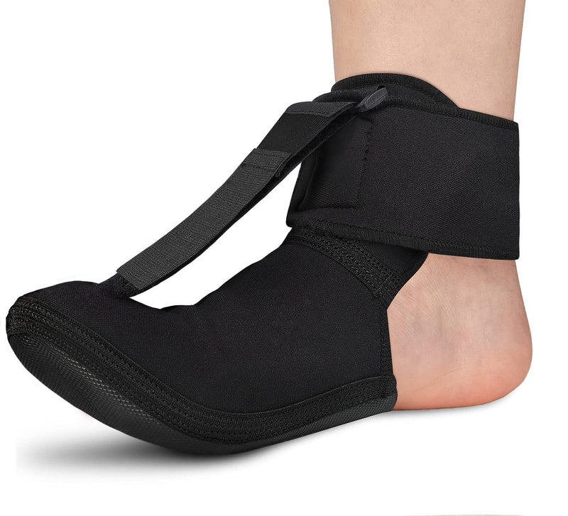 [Australia] - OneBrace Plantar Fasciitis Night Splint Sock, Soft Stretching Boot Splint for Aching Feet & Heel Relief，Achilles Tendonitis Foot Support Brace for Right or Left Foot（Large） Large（Pack of 1） 