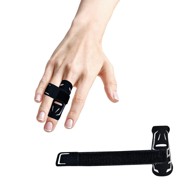 [Australia] - VHOPMORE Finger Splint, Thumb Splint Brace for Finger Support, Trigger Mallet Finger Splints Wraps for Arthritis Sport Injuries Adjustable Finger Sleeves for Sports Basketball Volleyball Tennis - M 