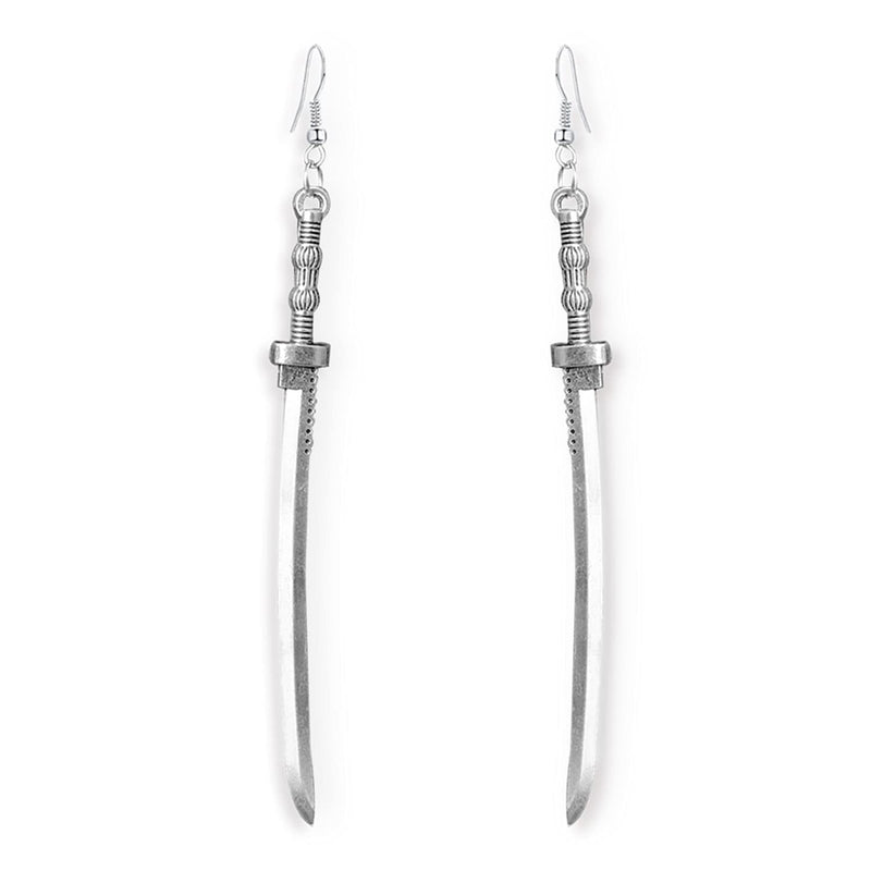 [Australia] - WUWEIJIAJIA Unique Retro Gothic Long Sword Hook Earrings Vintage Silver Punk Style Knife Dangle Drop Earrings for Women Girls Trendy Men Statement Jewelry Gifts Style-1 