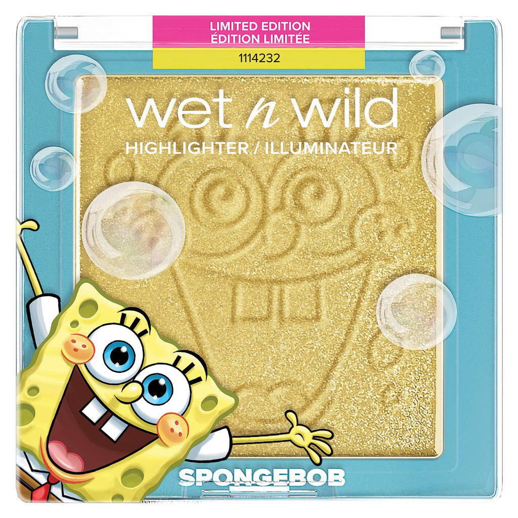 [Australia] - Wet n Wild Highlighter Squarepants Makeup Gold Shimmer Highlighter Makeup 1114232, SpongeBob, 0.19 Ounce 