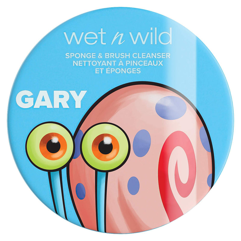 [Australia] - Wet n Wild Soap Suds Sponge + Brush Cleanser Bob Squarepants Makeup Tools Brush Cleaner Solution, Gary the Snail, 1.05 Ounce (1114234) 
