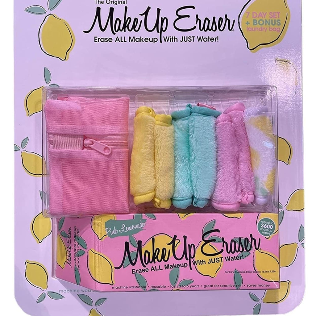 [Australia] - The Original Makeup Eraser 7 Day Reusable and Full Size Set Equal to 3600 Makeup Wipes | 1 Full Size (15.5in x 7.25in) | 7 Minis (4in x 3in) | 1 Laundry Bag 