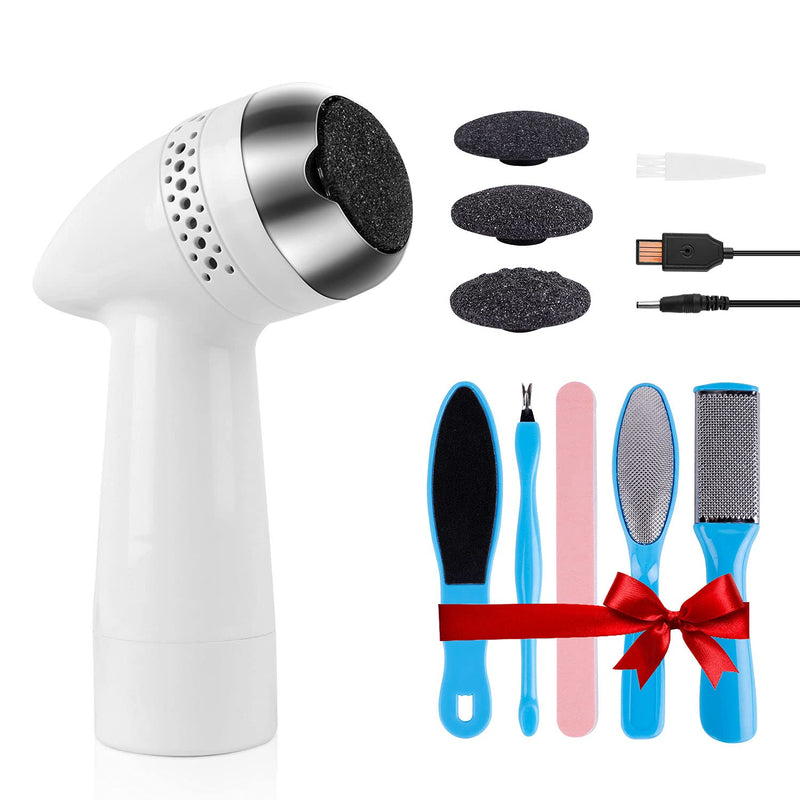 [Australia] - LAYADO Electric Foot Callus Removers, Electric Foot File with 3 Grinding Head & 5 Pedicure Tools Set for Cracked Heels and Dead Skin 