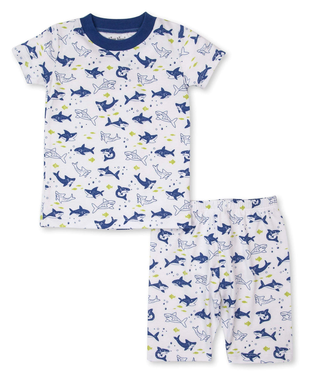 [Australia] - Kissy Kissy Baby-Boys Infant PJs Slinky Sharks Print Short Pajamas Set 18-24 Months Blue 