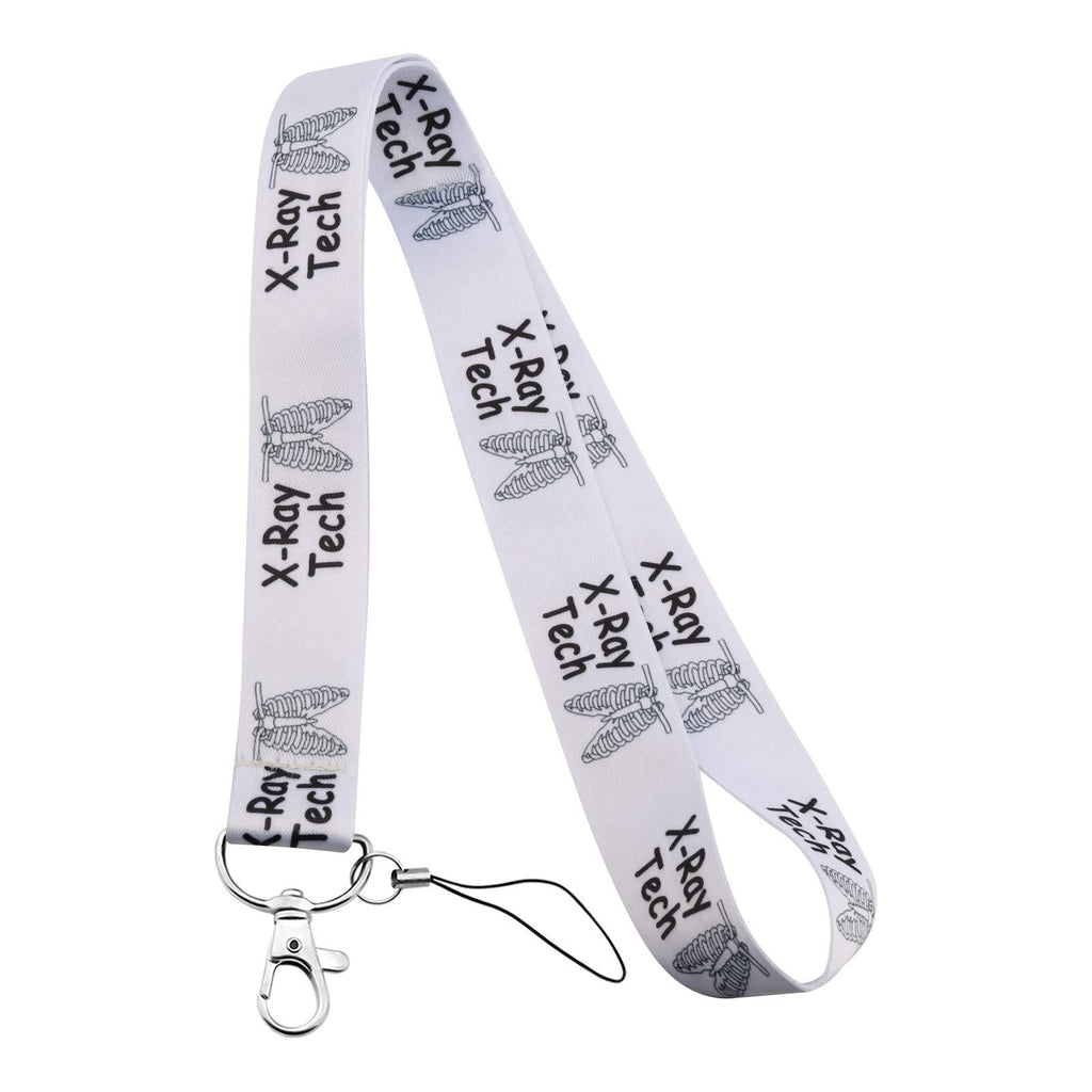 [Australia] - FEELMEM Radiology Tech Jewelry X-Ray Tech Lanyard Key Chain ID Card Holder Clip Medical Ultrasound Tech Gifts Radiologist Gift for X Ray Technician Radiographer 