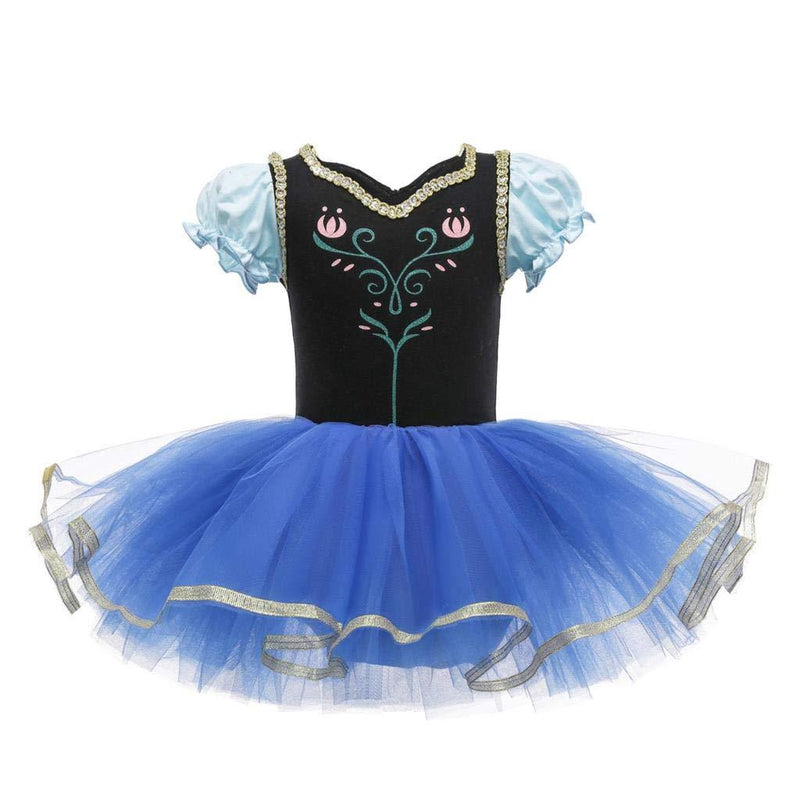 [Australia] - Dressy Daisy Princess Ballet Leotards Tutu Dress for Toddler Girls Ballerina Outfits Dance Costume Dancewear with Tulle Skirt Anna 2-3T 
