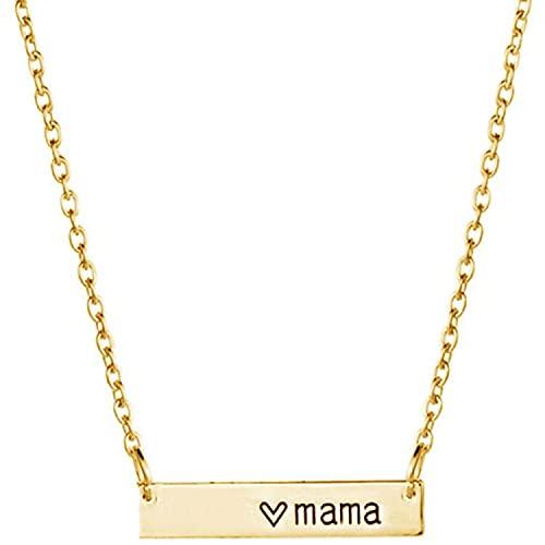 [Australia] - Platinum Plated Love Mama Mothor's Day Birthday Statement Christmas Gift Collar Necklace Gold 