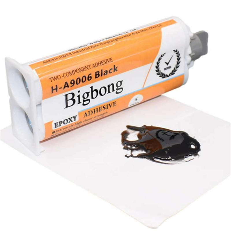 [Australia] - Bigbong 50ml 1:1 Black Epoxy Resin AB Glue Curing Time 5 Minutes Epoxy Glue 2-Part Epoxies Epoxy Adhesive for Bonding Stainless Steel Metal Wood Ceramic Stone Plastic 