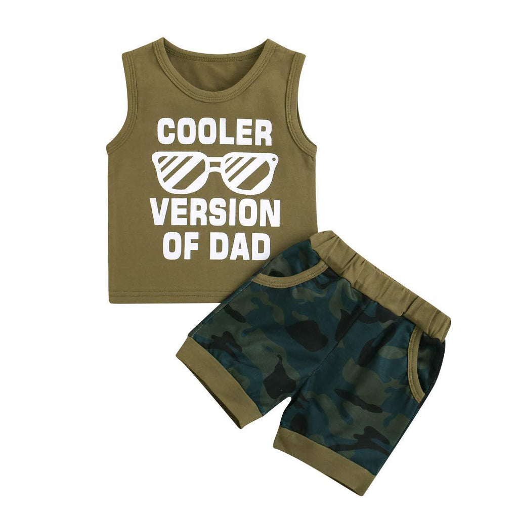 [Australia] - MoZiKQin Newborn Infant Baby Boy Camo Summer Clothes Sleeveless Tank Tops T-Shirt+Camouflage Shorts 2 Piece Outfit 