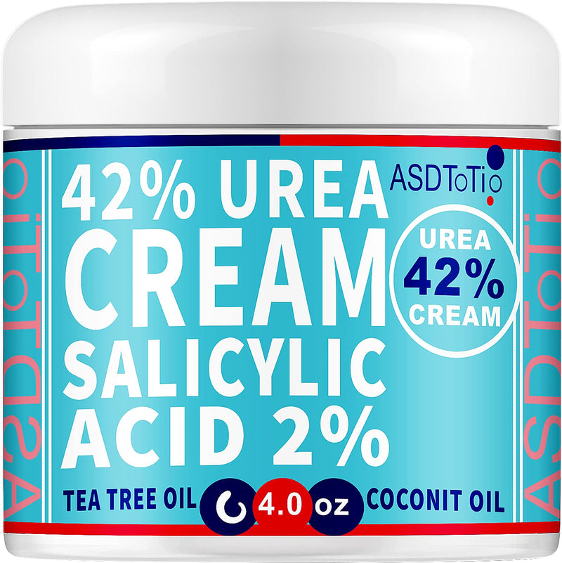 [Australia] - Urea 42% Foot Cream Plus Salicylic Acid 4 Oz - Moisturizes and Rehydrates Feet, Knees & Elbows, Nourishes Softens Dry, Rough Skin 