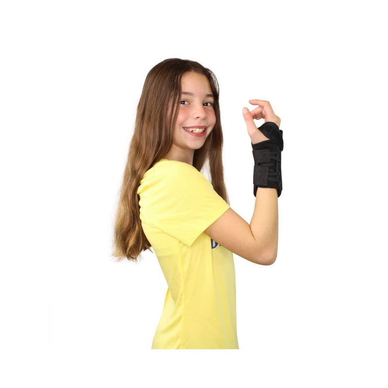 [Australia] - Kid’s Lace-Up Wrist Brace for Wrist Immobilization, Sprains & Strains, Carpal Tunnel Syndrome, & De Quervain’s Syndrome - Pediatric Sizes Offered in Left or Right Wrist by Brace Direct Left Wrist 