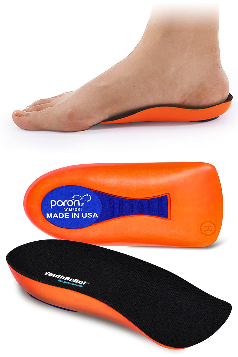 [Australia] - YouthBelief Plantar Fasciitis Inoles Heel Cup[Poron -Made in USA] Women Men Heel Insoles for Heel Pain,Heel Spurs, Flat Feet, Tendonitis, Shock Absorption Inserts (Black, Women 6-11.5 / Mmen 4.5-9.5) Black 