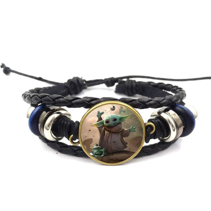 [Australia] - Moon Bracelet Baby Yoda Mandalorian Bracelet Inspired Jewelry 