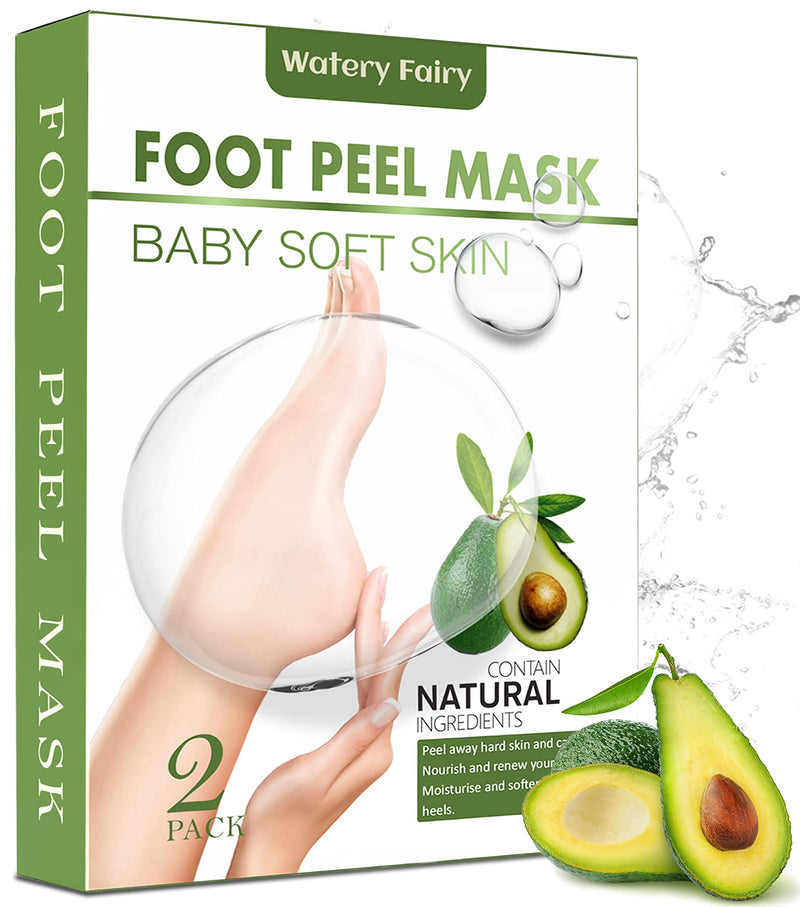 [Australia] - Foot Peel Mask-2 Pack Natural Incredients Foot Care,Peel Away Hard Skin and Calluses,Moisturise,Nourish and Renew Your Skin,Repair and Soften Cracked Heels. 