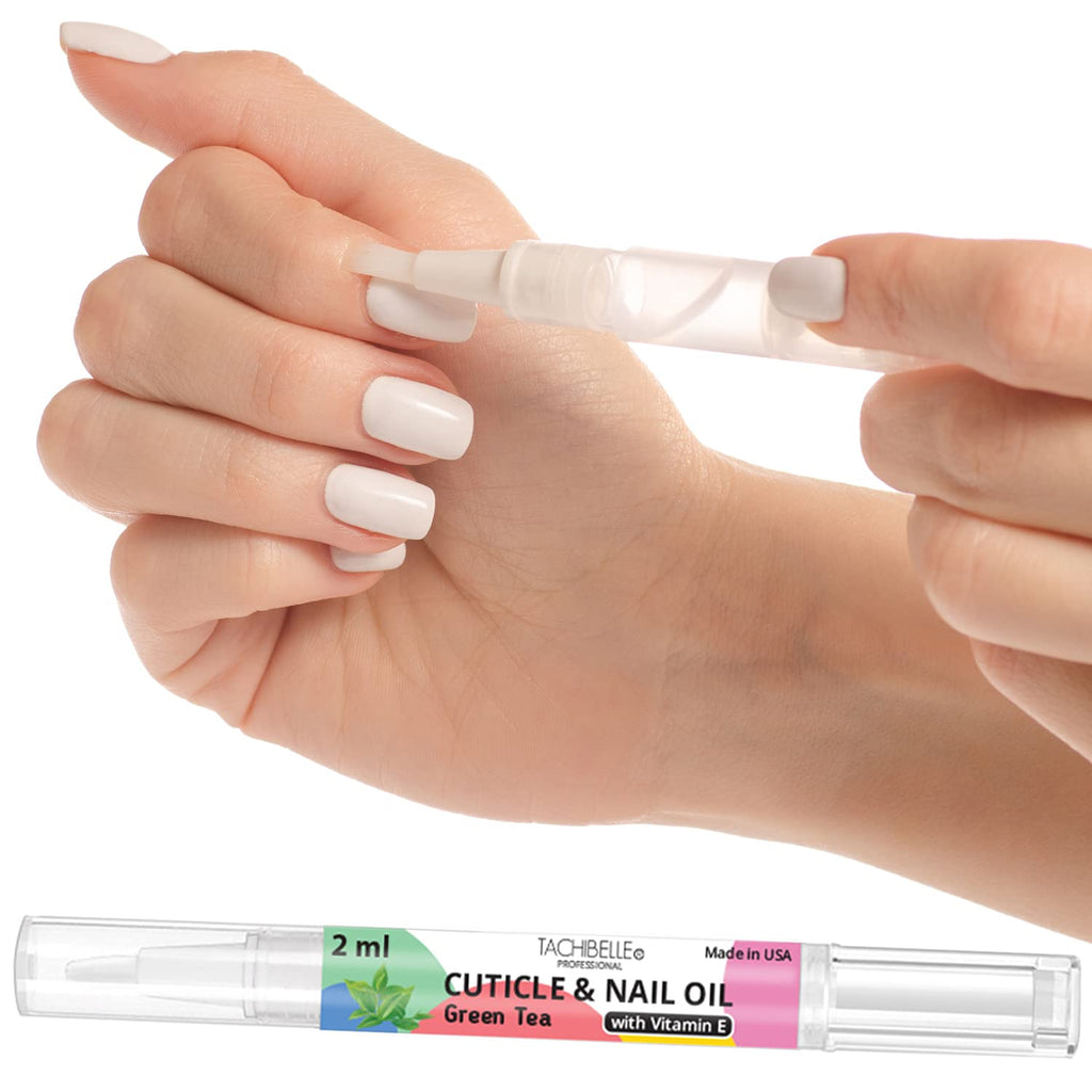 [Australia] - Tachibelle Cuticle and Nail Oil for Nourish, Moisturize and Revitalize Cracked and Rigid Cuticles with Natural ingredients and Vitamin E - Easy to Use Cuticle Pen 2ml (Green Tea) Green Tea 