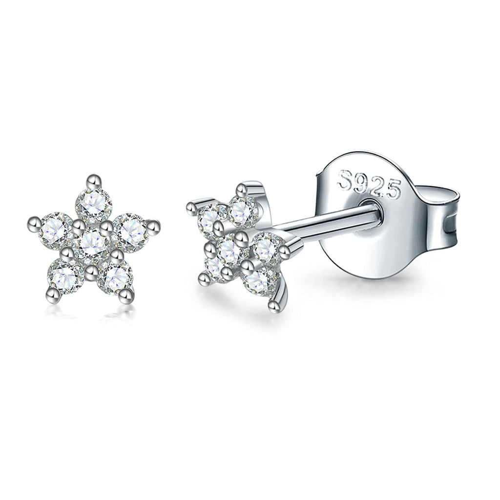  3 Pairs Tiny Flower Stud Earrings Sterling Silver Set for Women  Girls Cute Cartilage 20g Studs Tragus Post Pin Hypoallergenic Piercing Body  Jewelry Christmas Valentine's Day Birthday Gifts: Clothing, Shoes 