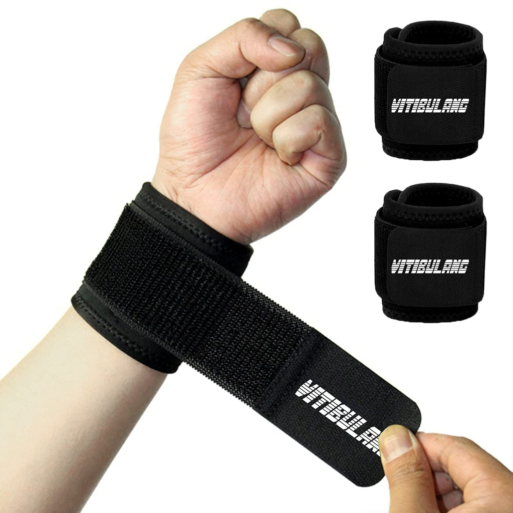 [Australia] - 2 Pack Wrist Brace for Working Out,Tennis Wrist Support,Adjustable Wristbands for Men,Arthritis Wrist Wraps,Wrist Straps for WeightLifting,Pain Relief Carpal Tunnel,Non-pilling, High Elasticity 