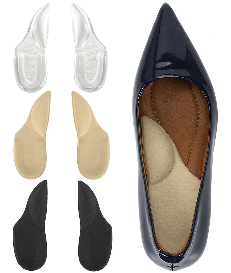 [Australia] - Arch Support Plantar Fasciitis Insoles for Women & Men,Adhesive Foot Arch Inserts for Flat Feet,Heel Support Cushion for Feet Pain and Relieve Pressure -3 Pairs 3 Pair (Pack of 1) 