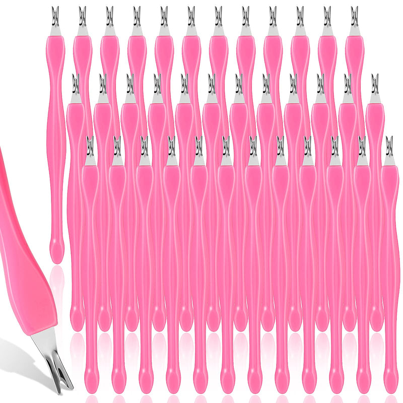 [Australia] - 36 Pieces Nail Cuticle Trimmer Pusher Remover Dead Skin Cuticle Knife Callus Removal Fork Pedicure Cuticle Pusher Plastic Handle Cuticle Pusher Practical Nail Art Tools 