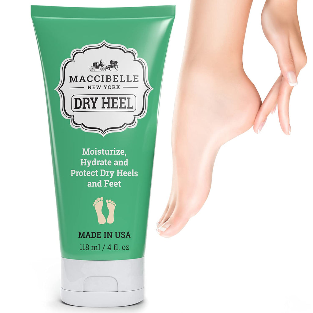 [Australia] - Maccibelle Professional Advanced Heel Care Cream for Dry Heel, Repairs and Heals Dry, Rough, Cracked Heels and Feet - Moisturizing, Non-Greasy & Fragrance Free, 4 oz (1 Piece) 1 Piece 