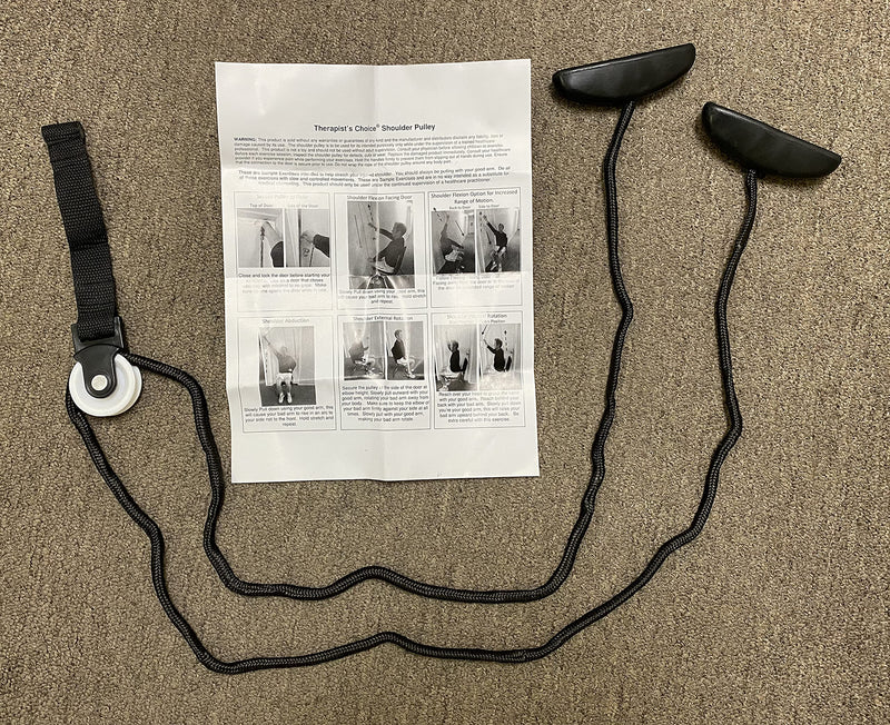 [Australia] - Therapist’s Choice® Shoulder Pulley, Over The Door (Black) Black 