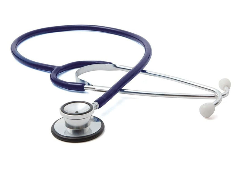 [Australia] - Dealmed General Exam Stethoscope – Professional Economy Dual-Head Medical Stethoscope with Lightweight Chestpiece, Flexible 32” Tubing & Comfort Eartips (Navy) Navy 