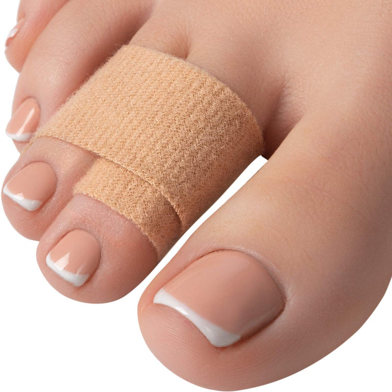 [Australia] - Hammer Toe Straightener Corrector Splint - 4 Broken Toe Wraps, Brace Orthopedic Separator, Cushioned Bandages, Heal Wrap Toe Straighteners for Crooked Toes, Align Hallux Valgus (Beige) 