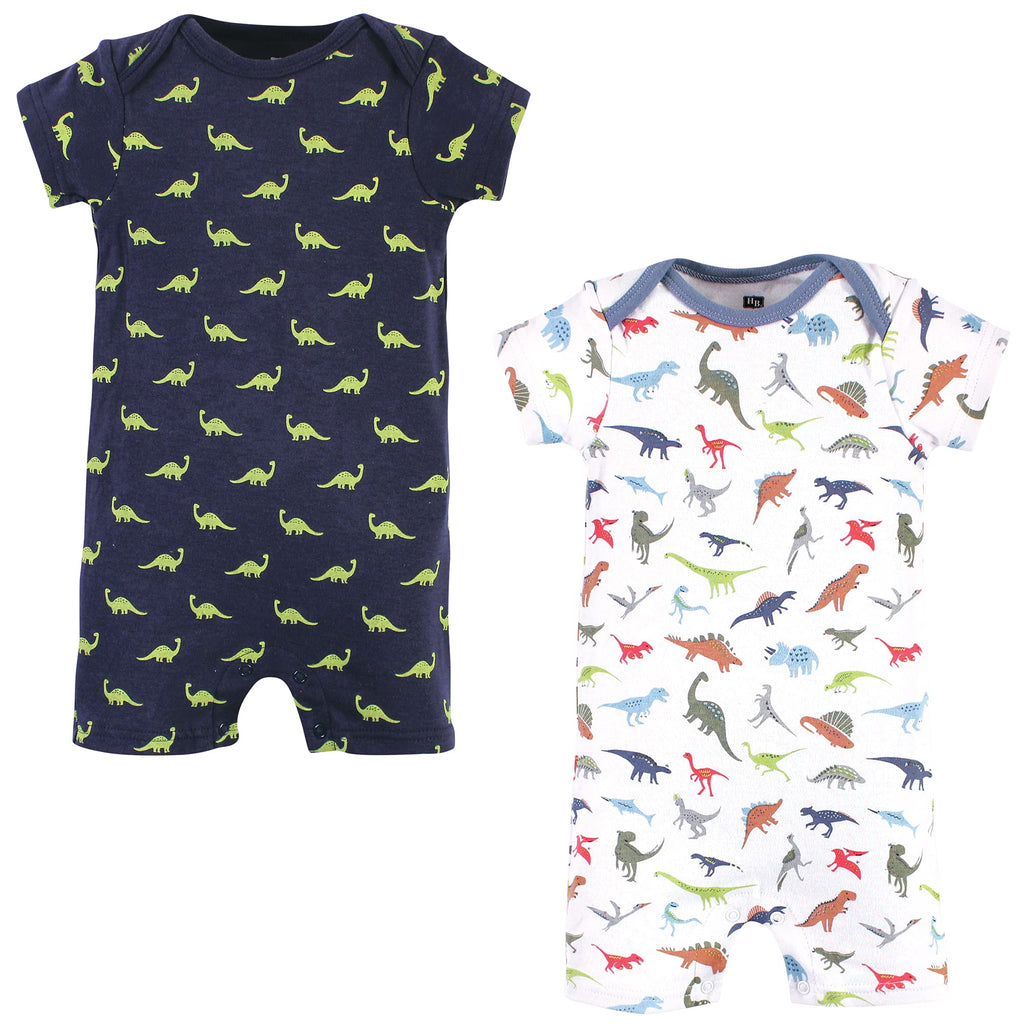 [Australia] - Hudson Baby Baby Boys' Cotton Rompers 0-3 Months Dino 