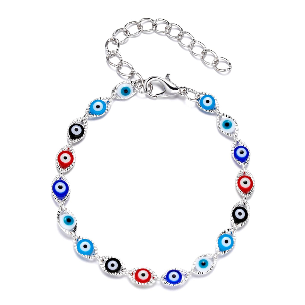 [Australia] - PIANOZZ 1-9PCS Evil Eye Bracelets for Women Men Handmade Red String Bead Bracelet Adjustable Good Luck Amulet Evil Eye Jewelry for Protection Girls Boys 1PCS-1 